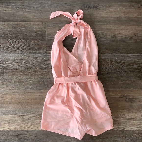 Tobi Blush Pink Halter Top Romper - Medium - Picture 2 of 3